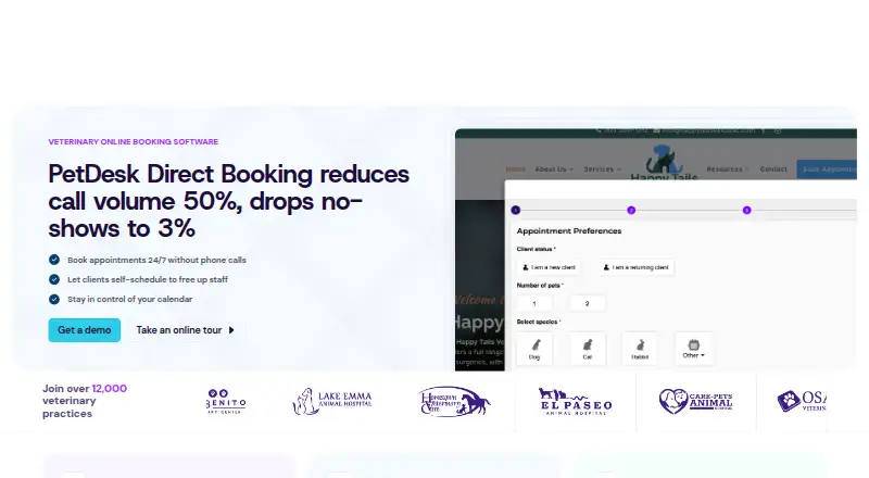 PetDesk Direct Booking
